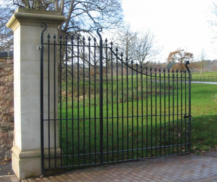 Gate at entrance to the new Church Lodge car park