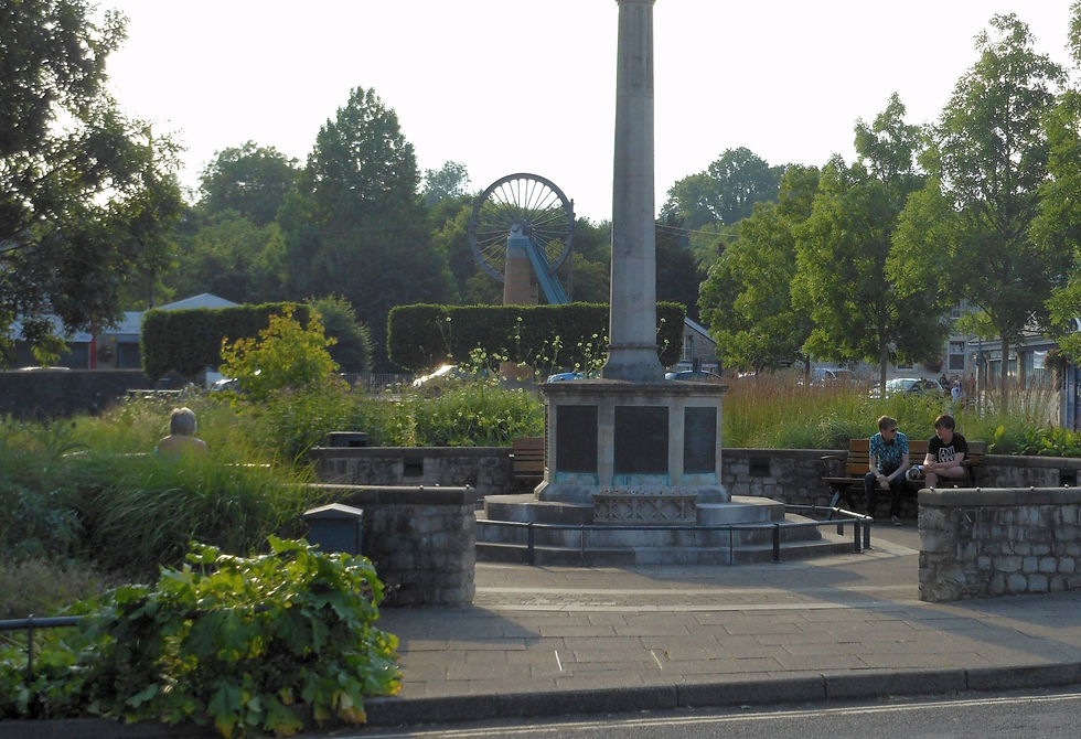 Relocated and restored war memorial