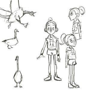 Goose Chase Character Designs