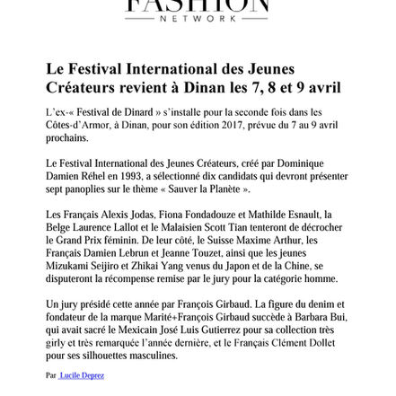 #Presse : FASHION NETWORK