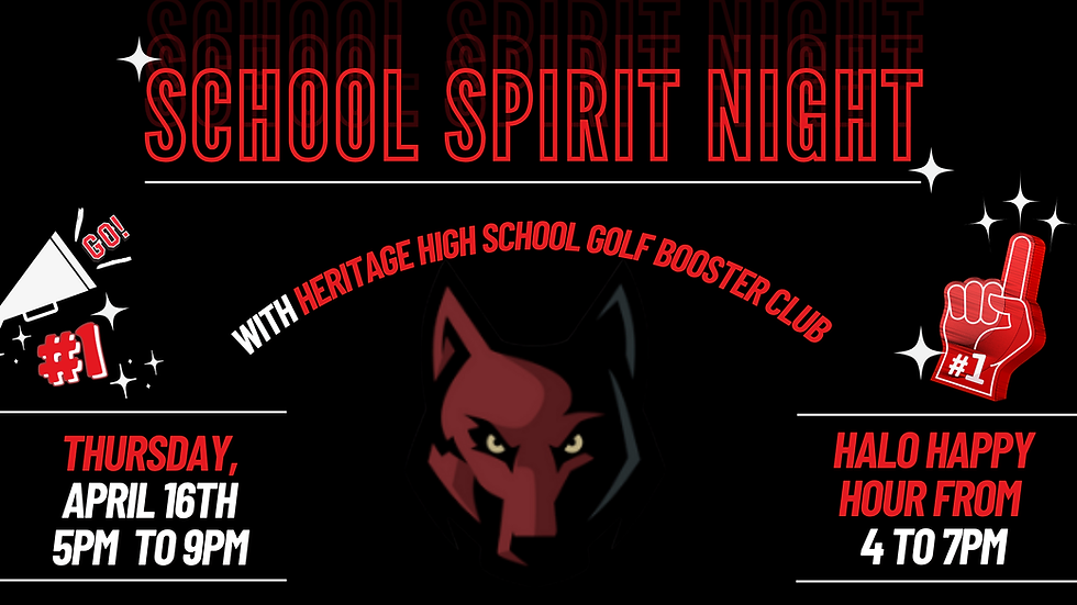 School Spirit Night - Heritage High School Golf Booster Club