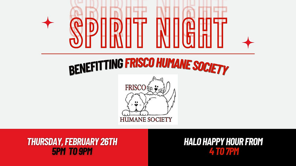 Spirit Night - Frisco Humane Society