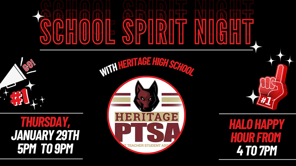 School Spirit Night - Heritage High School PTSA