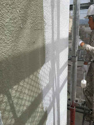 外壁塗装:施工中