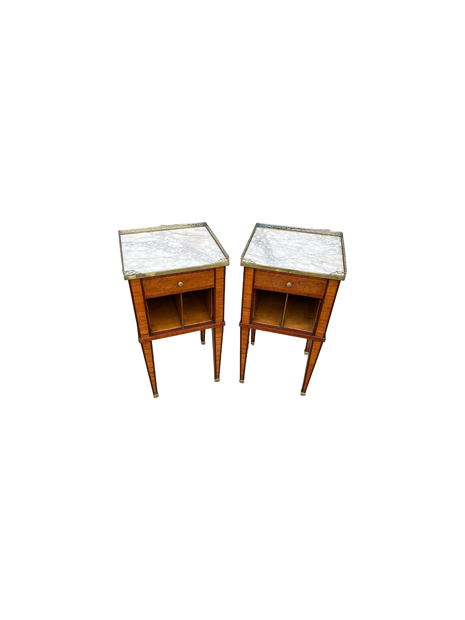 Pair of 19th century French bedside cabinets