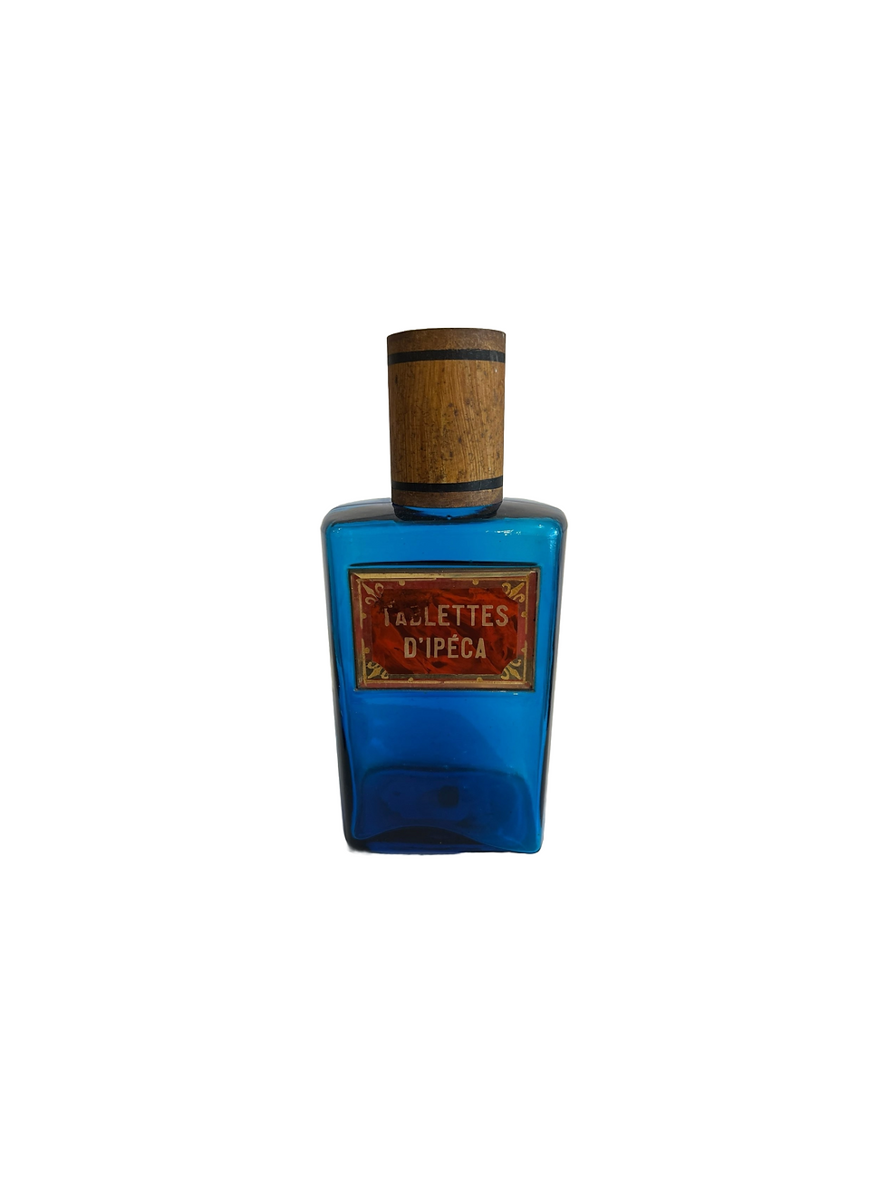 Thumbnail: French blue glass apothecary jars