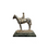 Thumbnail: Silverplated sculpture of jockey on horseback