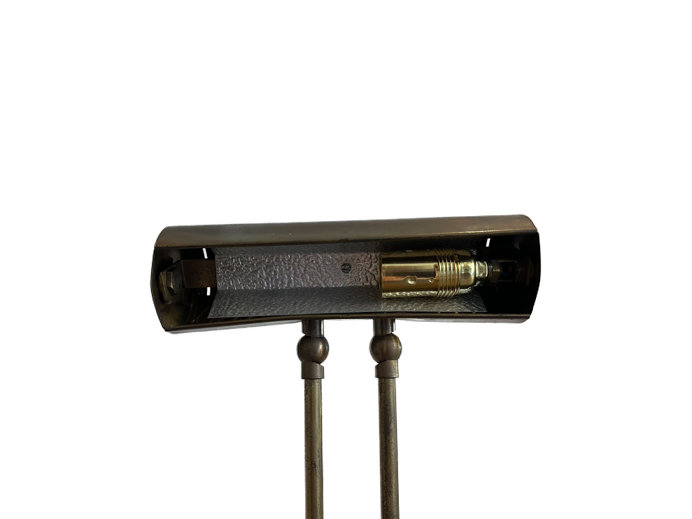 Thumbnail: Vintage brass telescopic floor reading lamp