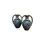 Thumbnail: Pair of French Pierrefonds blue crystalline glaze vases