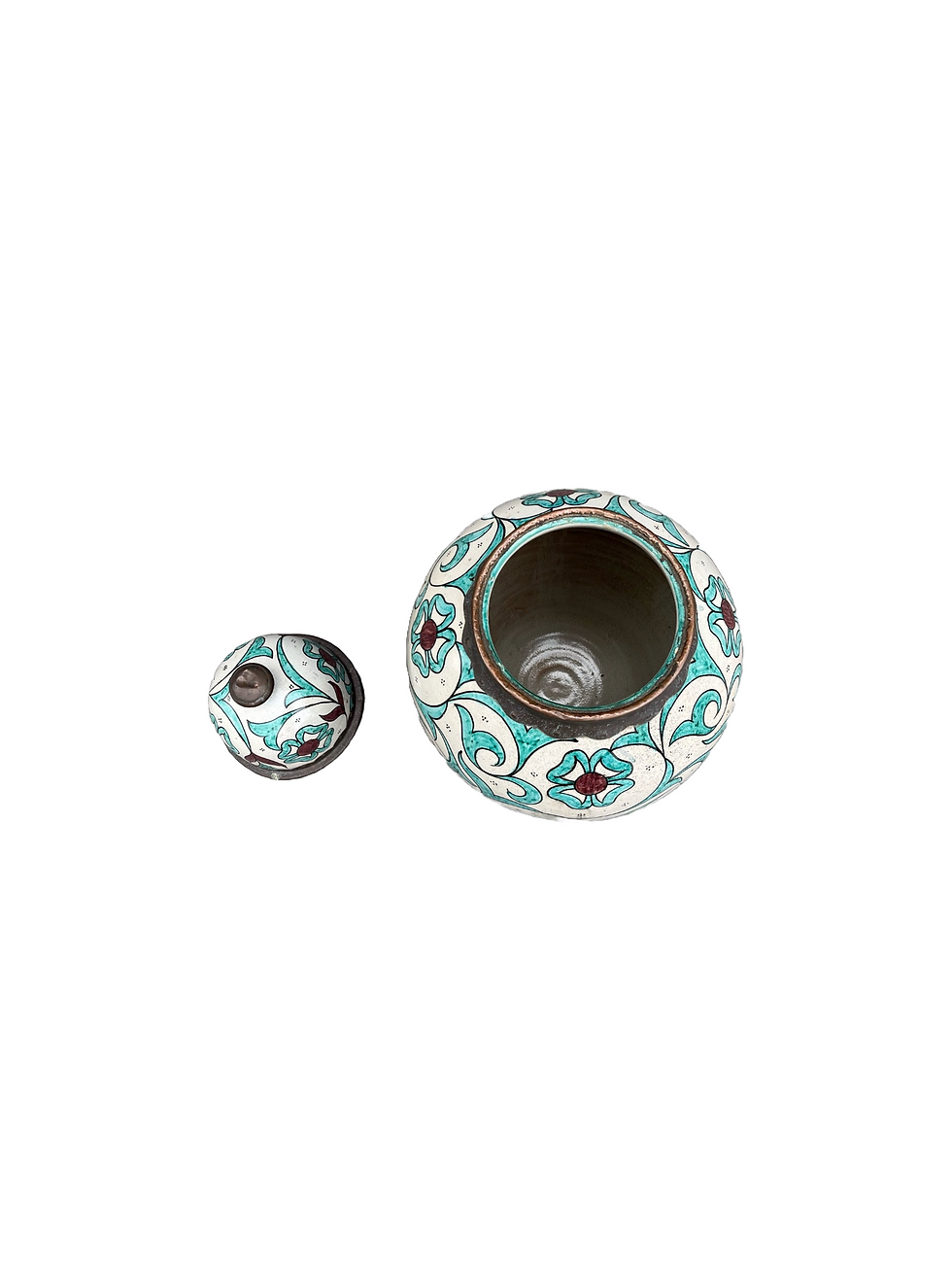 Thumbnail: Large pair of Iznik style vases