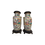 Thumbnail: Large pair of Cantonese famille rose vases lamp bases