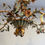Thumbnail: Tole flower chandelier