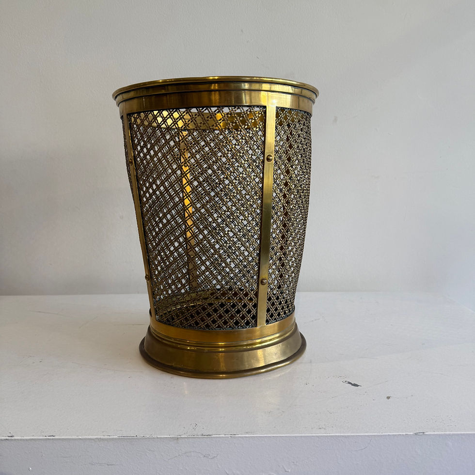 Thumbnail: French brass wastepaper baskets