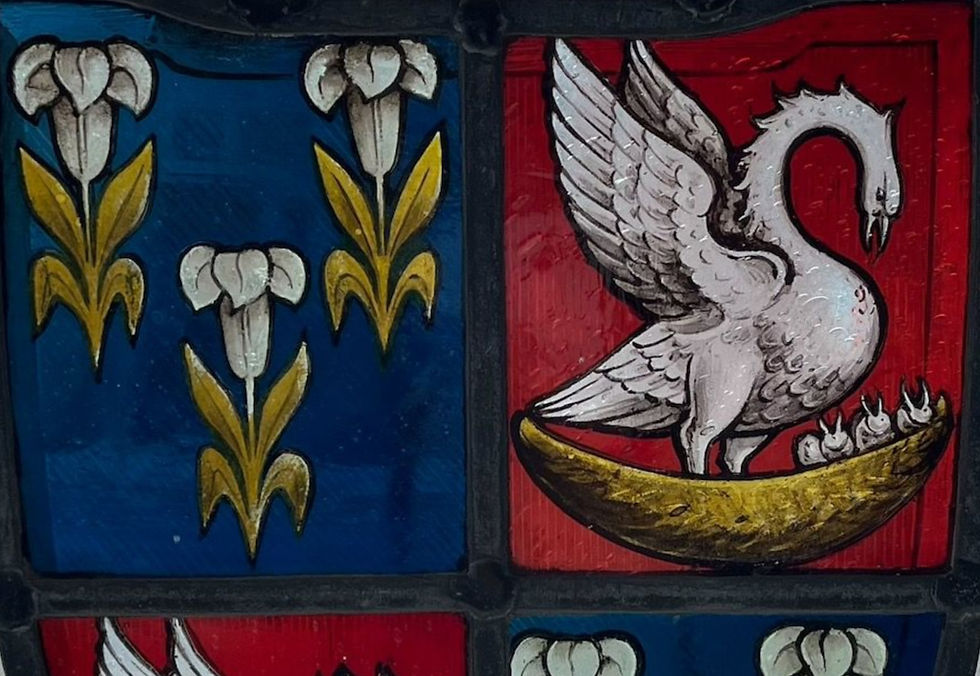 Thumbnail: Stained glass panel - Cambridge University