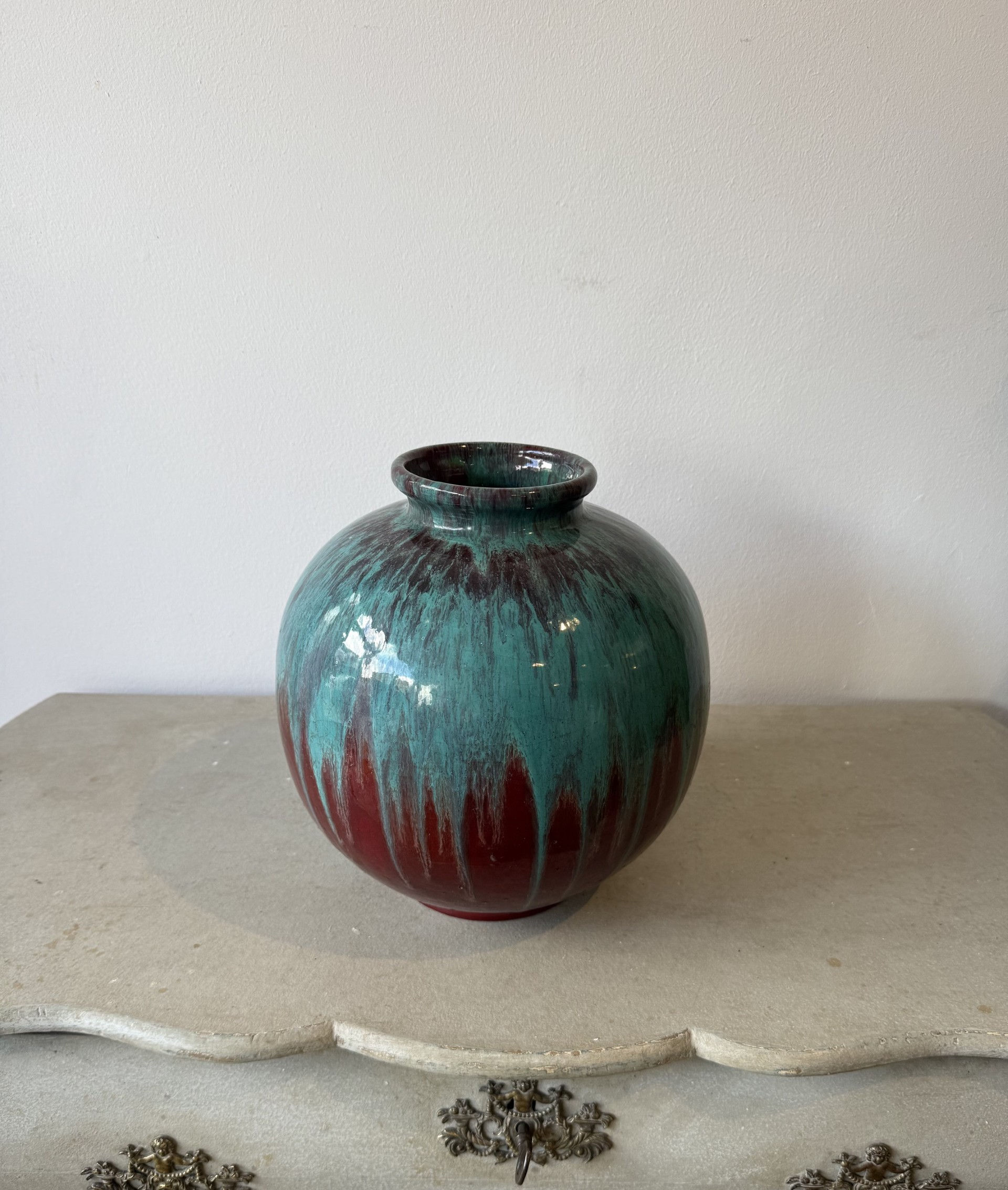 Large French ceramic vase