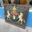 Thumbnail: Carved coat of arms depicting unicorns