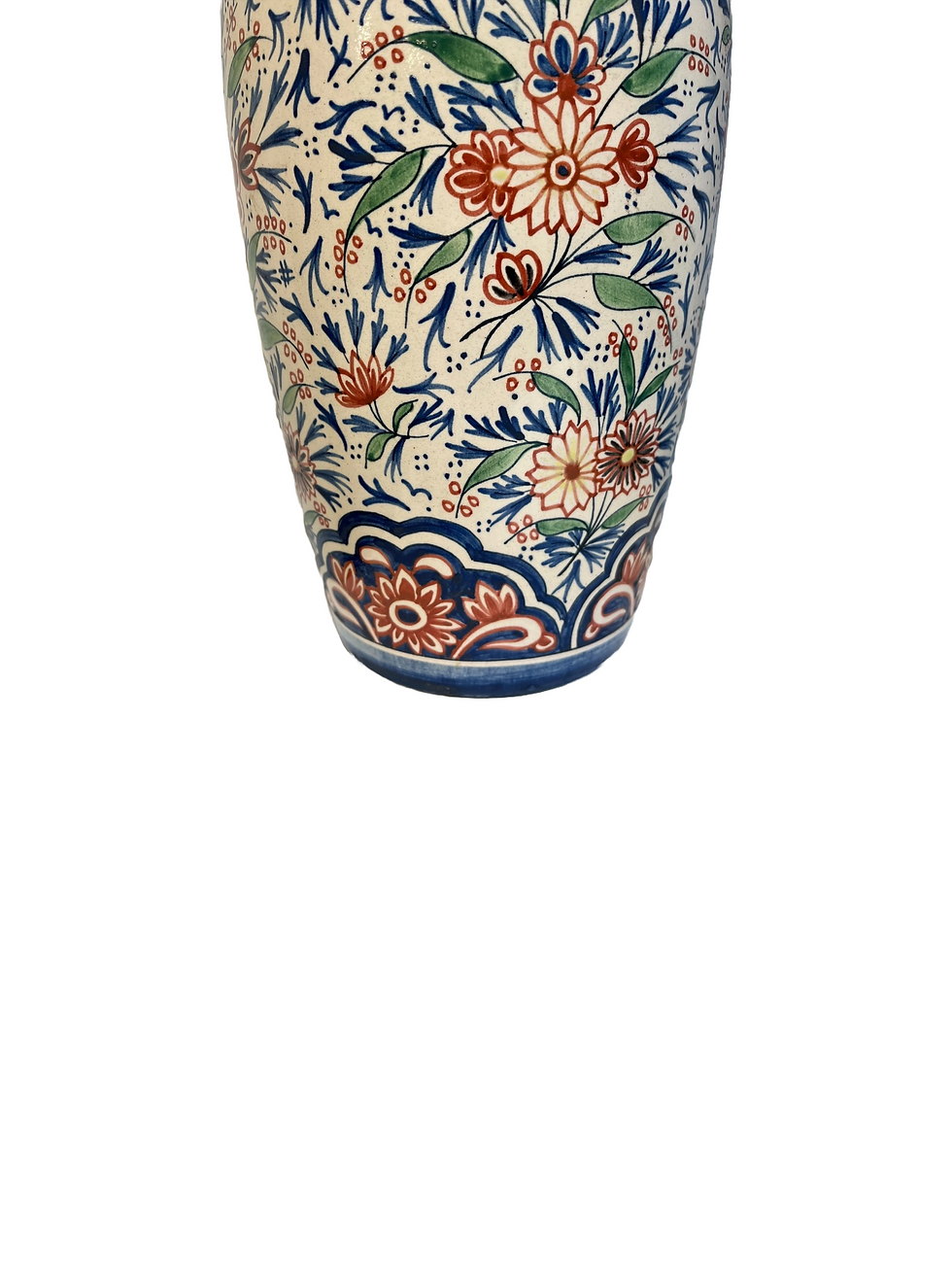 Thumbnail: Large pair of French floral vases