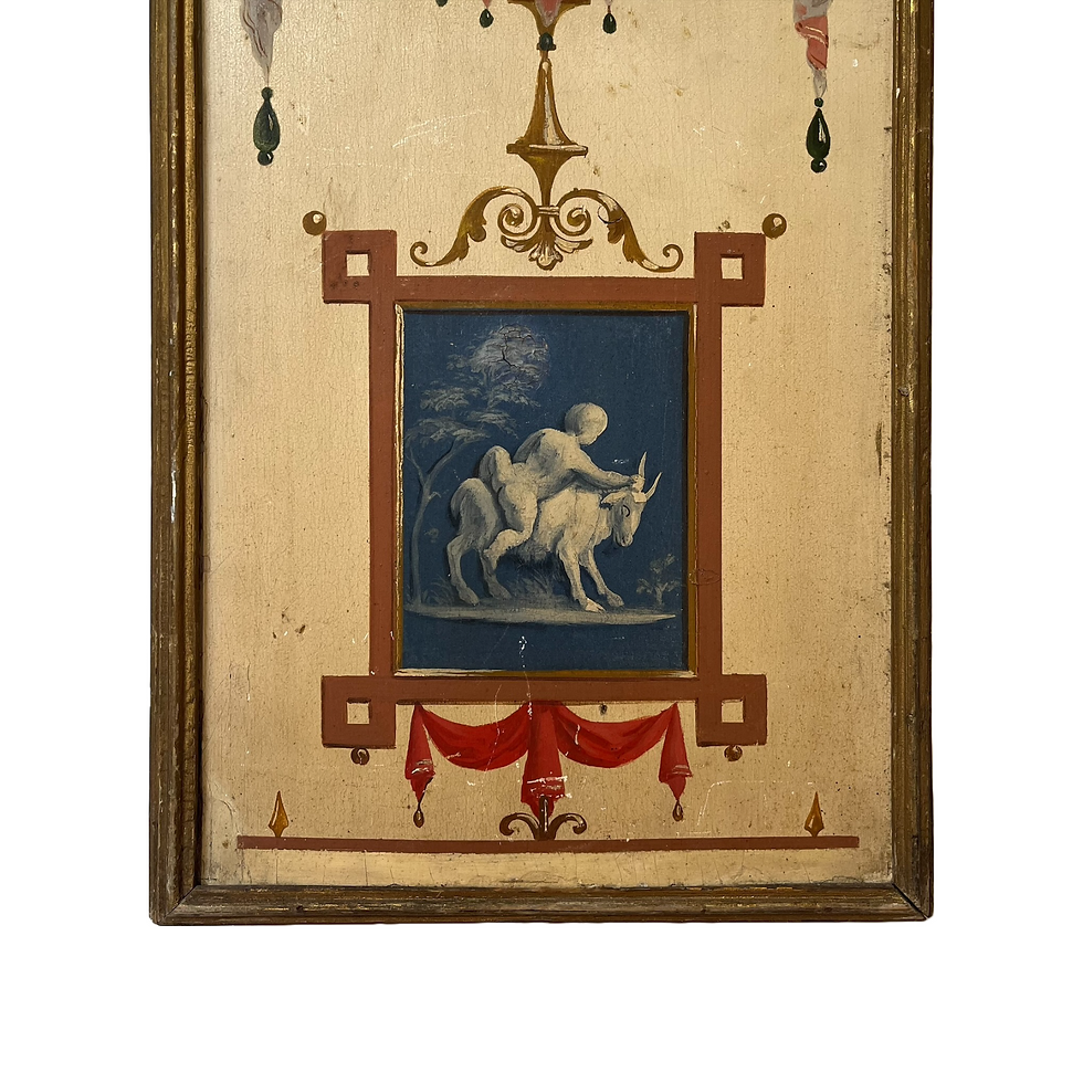 Thumbnail: Set of 3 French neoclassical paintings on board
