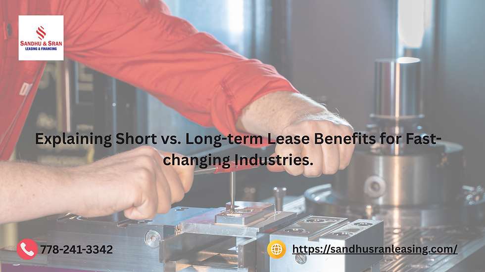 Explaining Short vs. Long-term Lease Benefits for Fast-changing Industries.