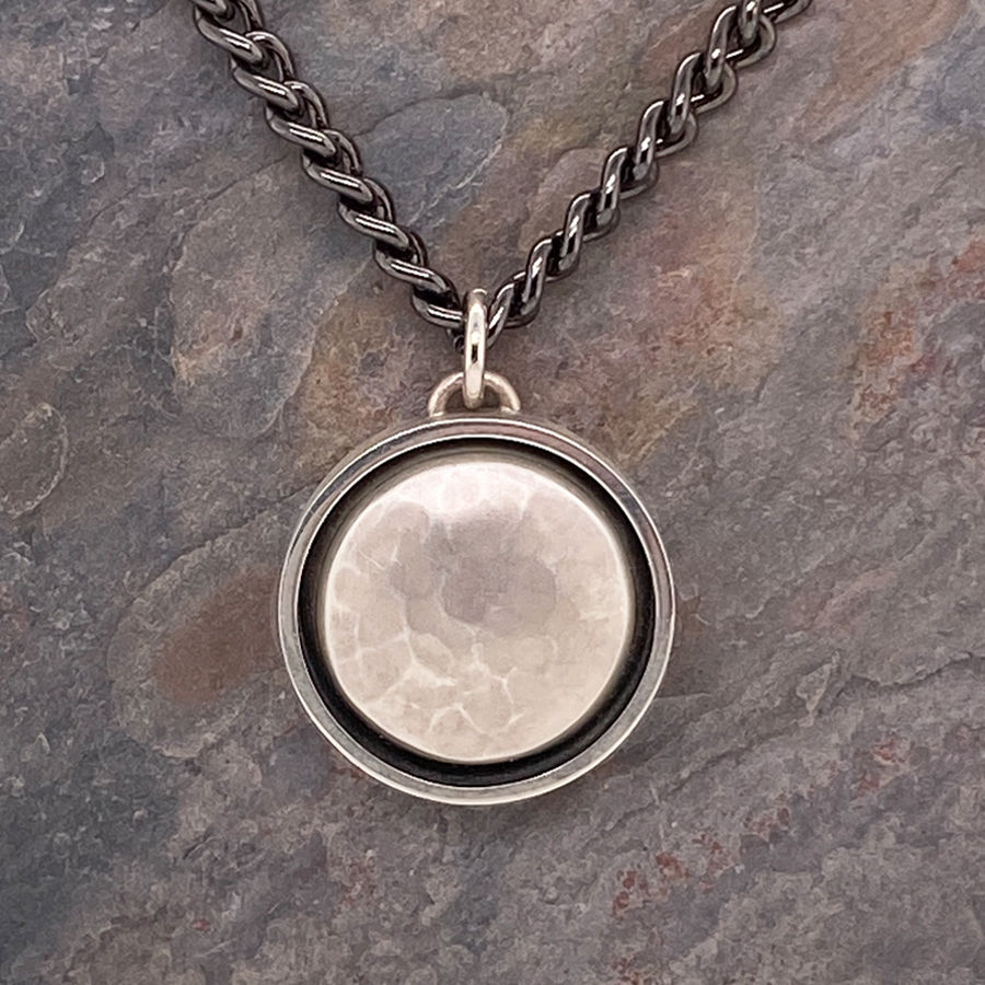 Thumbnail: Hammered Silver Pendant