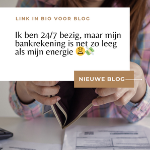 Ik ben 24/7 bezig, maar mijn bankrekening is net zo leeg als mijn energie 😩💸