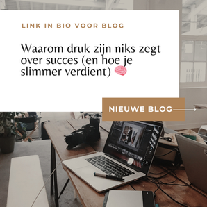 Waarom druk zijn niks zegt over succes (en hoe je slimmer verdient) 🧠