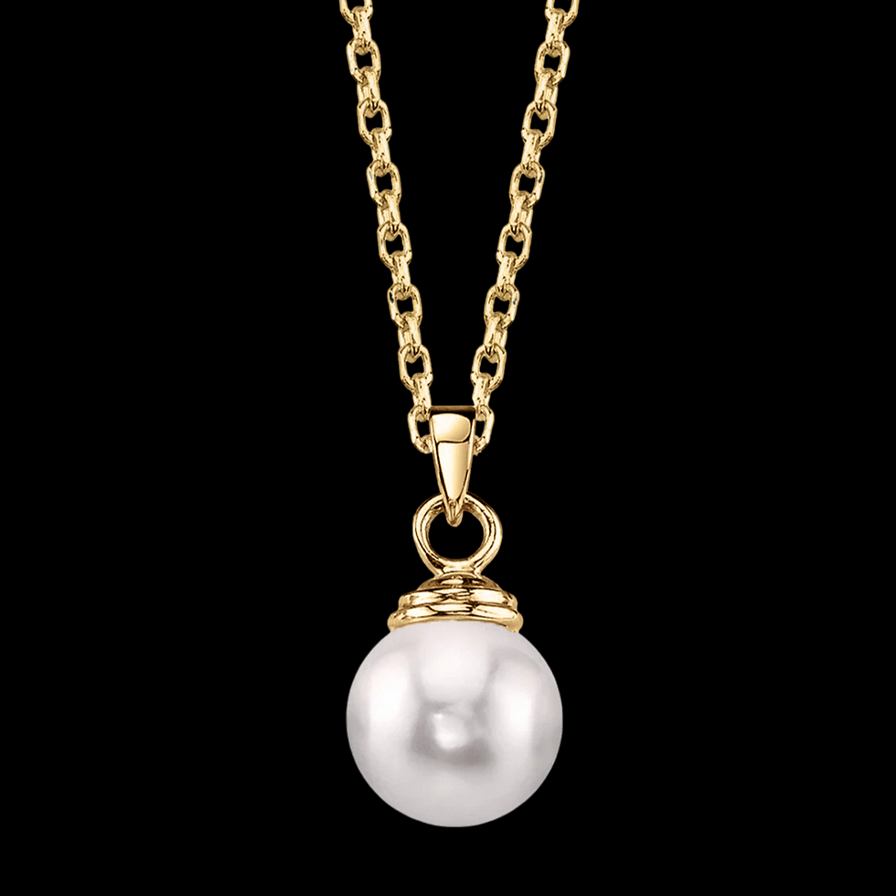Silver Pristine Due Natural Pearl Pendant