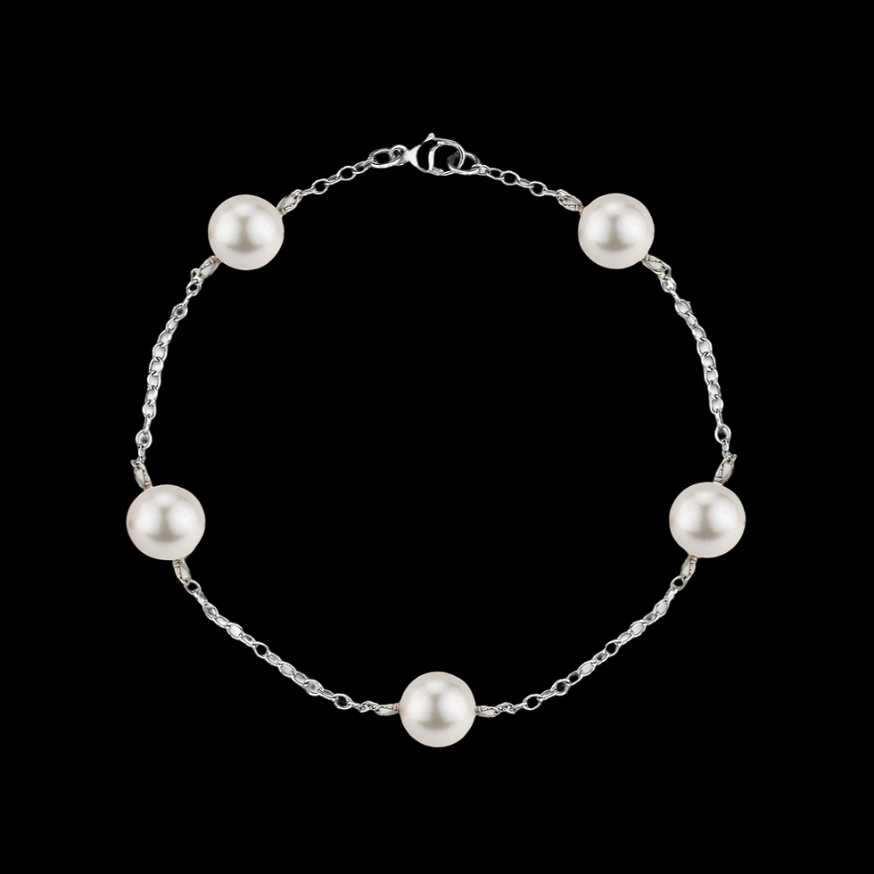 9k Galaxy Grace Natural Pearl Bracelet