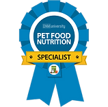 Certification in pet food nutrition