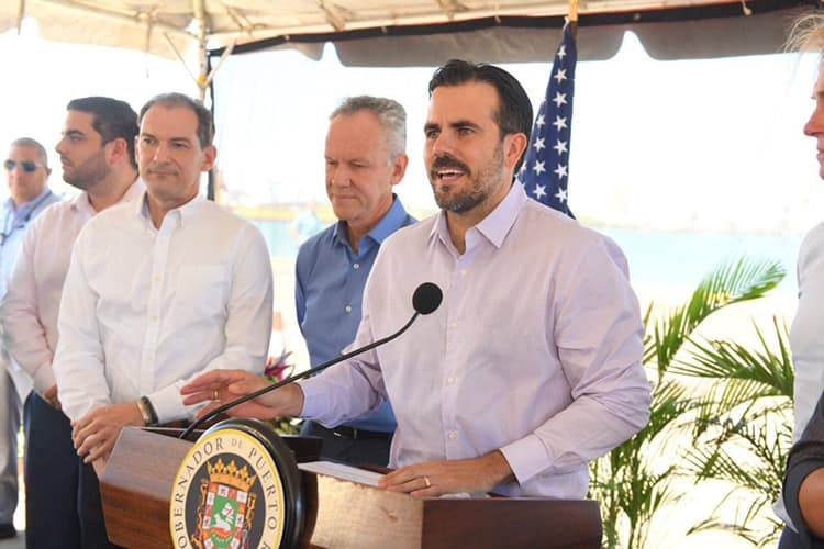 Inauguración de trabajos NFE en muelle de San Juan.