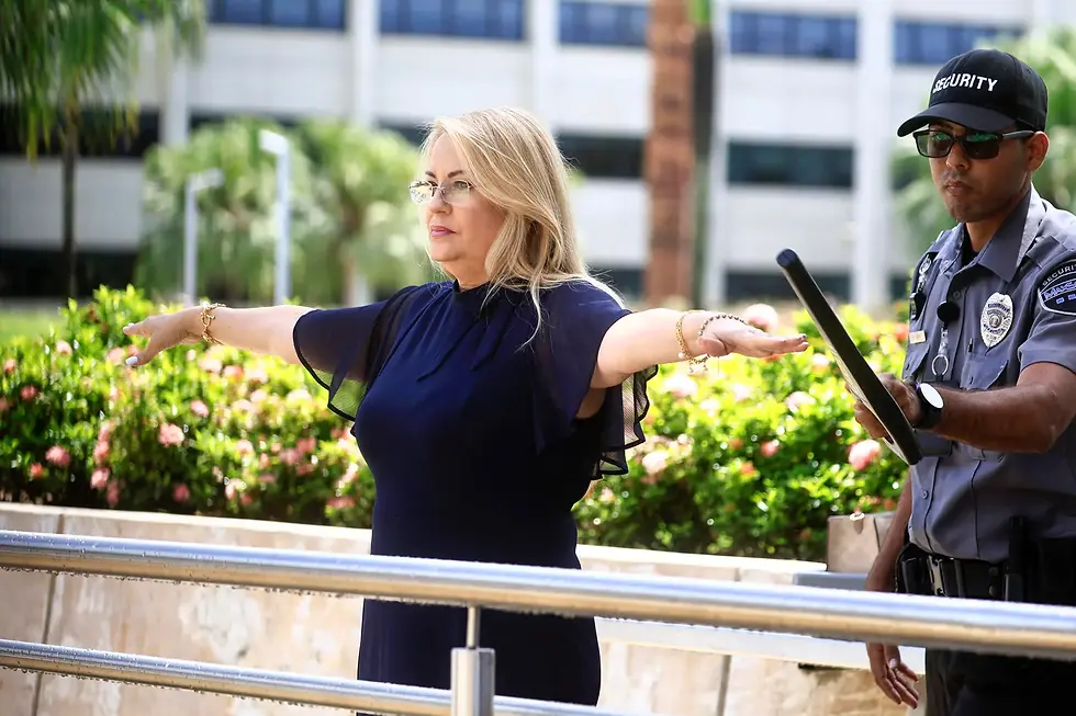 Wanda Vázquez el día de su sentencia. Foto: Yadiel Pérez