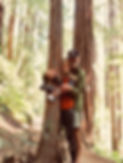 Lauren de Remer and boyfriend Dana Hayden in Muir Woods