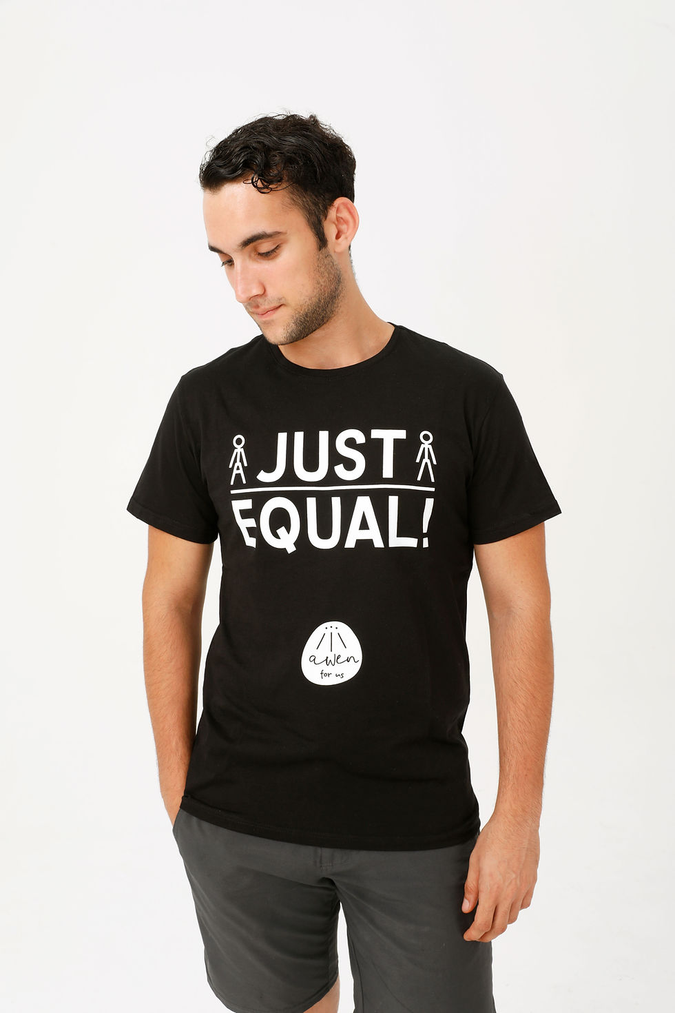 Thumbnail: Just Equal! Black T-Shirt