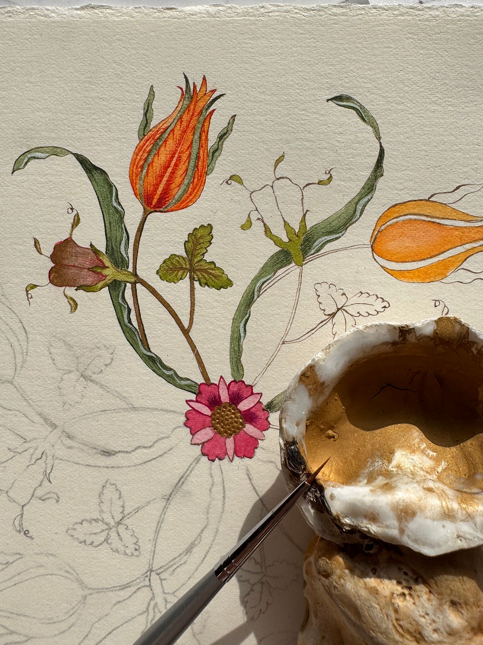 Thumbnail: floral painting by Sharmina Haq