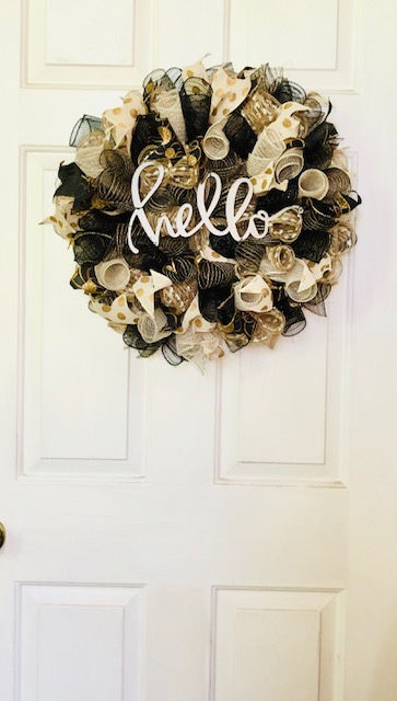 Thumbnail: 22"  Deco Mesh Wreath 10014