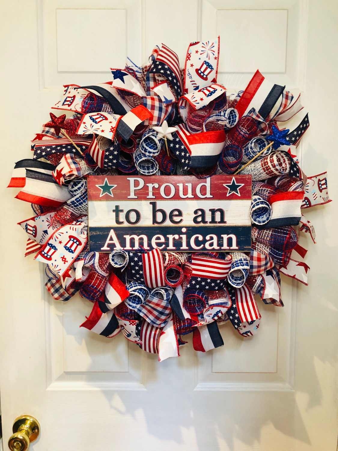 24” Proud to be American Memorial Day Independence Day wreath