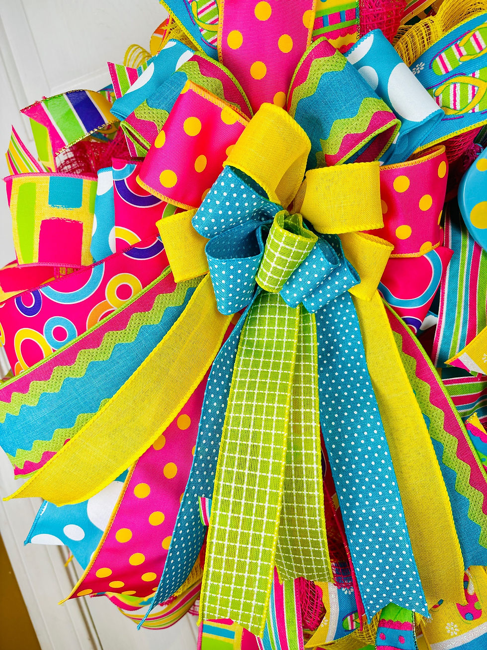 Thumbnail: Summertime flip flop colorful wreath