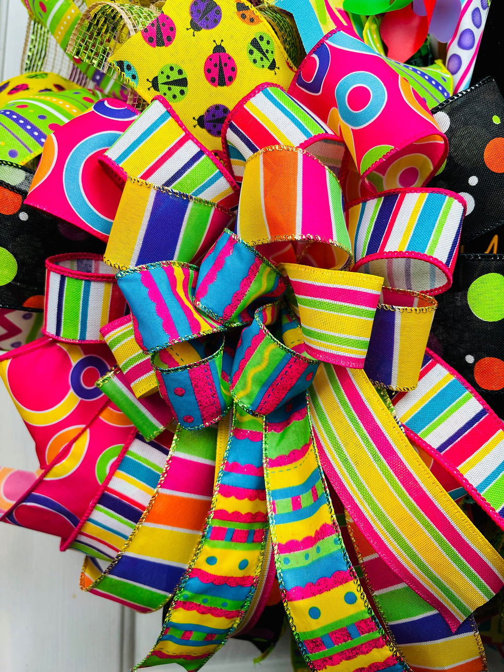 Thumbnail: Large and full Welcome colorful fiesta wreath 