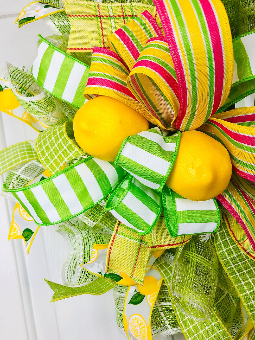 Thumbnail: Lucious lemon wreath, spring lemonade wreath