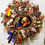 Thumbnail: Boo! Whimsical Halloween wreath, jack o lantern and candy corn wreath, festive a