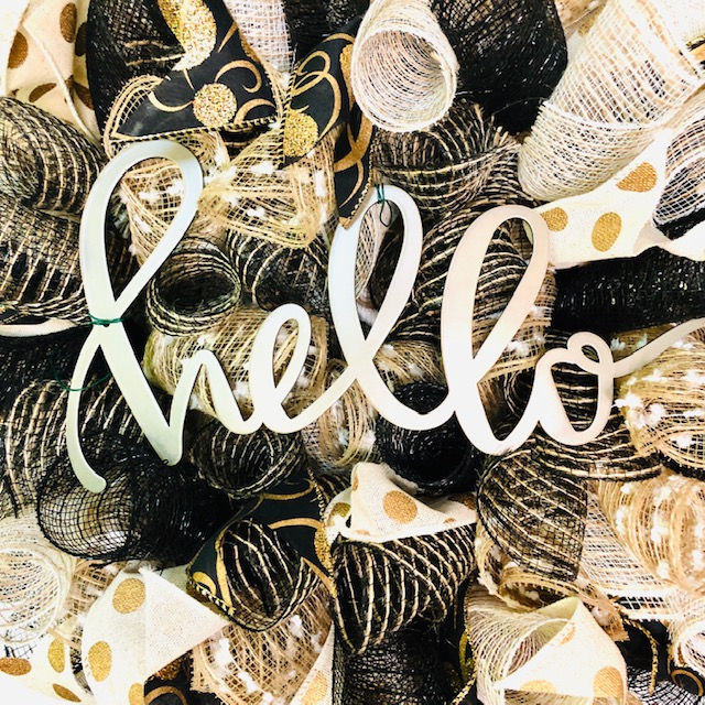 Thumbnail: 22"  Deco Mesh Wreath 10014