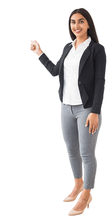 Arabic Woman Pointing