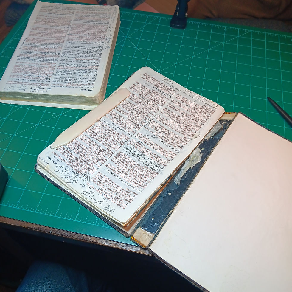 Bible falling apart