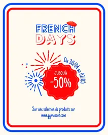 Le printemps est enfin là, et avec lui, les French Days font leur grand retour ! Chez Gg.Mascot, nous avons préparé des offres exceptionnelles pour vous et votre compagnon à quatre pattes. Pendant une durée limitée, profitez de jusqu'à -50 % sur une sélection de nos accessoires, y compris notre collier antiparasitaire naturel.