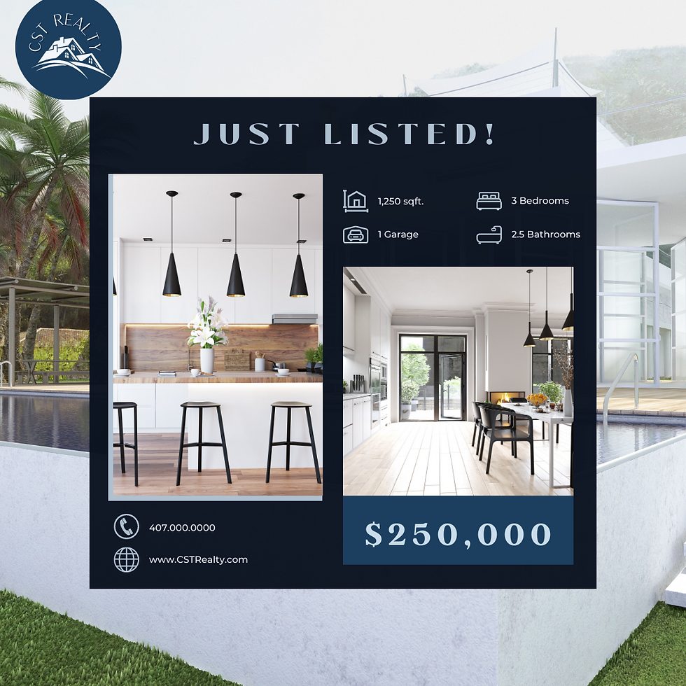 Thumbnail: Bilingual PowerPack Navy: Real Estate Social Media Templates