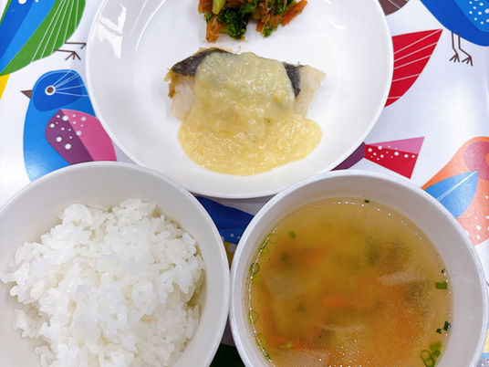 魚のコーンクリームかけ☆彡