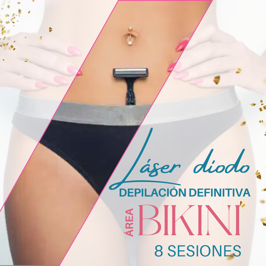 Área de Bikini incluye 8 sesiones.