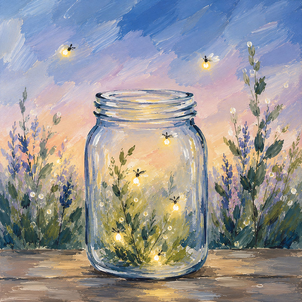 ✨Fireflies Acrylic Painting Class ✨