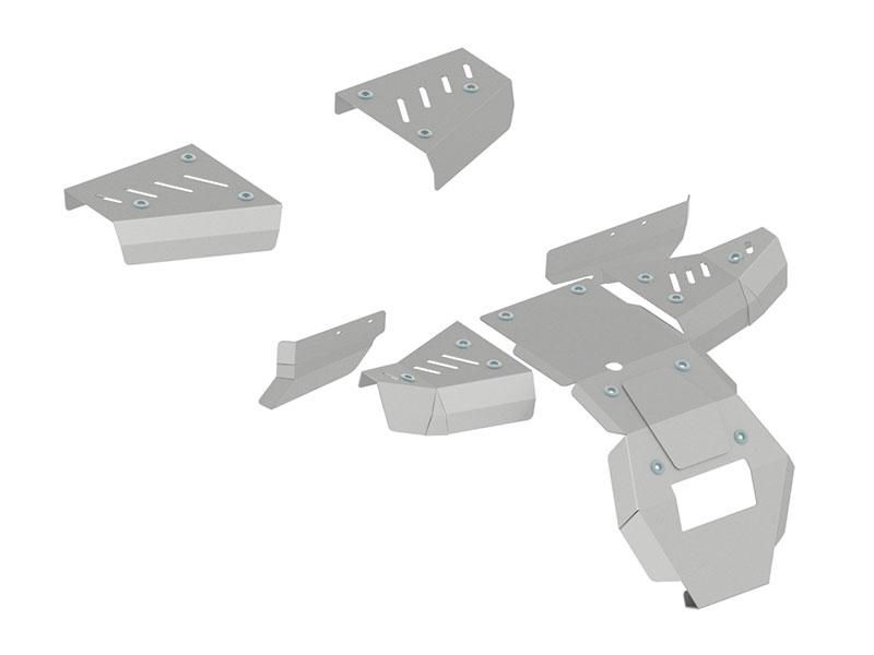 Thumbnail: Skid plate set (aluminium) Yamaha Wolverine 700 2017   Code: 02.22800