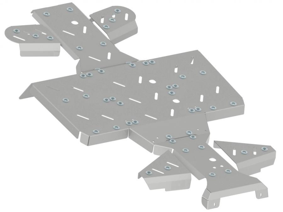 Thumbnail: Skid plate full set (aluminium) AODES  800 ASSAILANT ZEUS   Code: 02.21800
